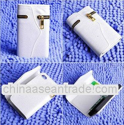 Leather Wallet Flip Case Cover Card Holder for iphone 5