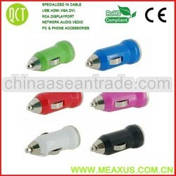 Lot 10 Set Colorful Color New USB in Car Charger for Apple Iphone 5 4s 4g 3g Ipod Nano Samsung I9300