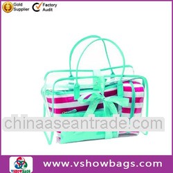 Lovely and cute pvc zipper document bags wholesaler