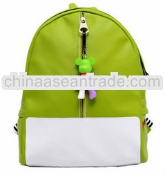 Lovely bear 4 colors PU leather children backpacks school bags cute mochila kids School College Bag 