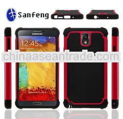 Mesh rubber shockproof cases for samsung galaxy note 3 n9000