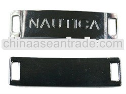 Metal brand logo for handbag