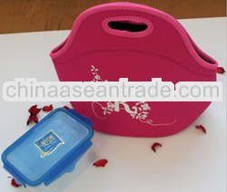 Neoprene lunch bag/tote bag for heat transfer printting