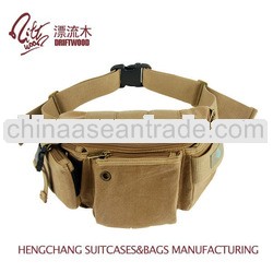 New Design Cotton Causal Unisex Canvas Waist Bag