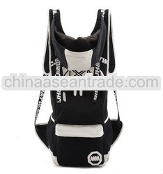 New Design Hoodies Style Canvas Travel Backpack Bag