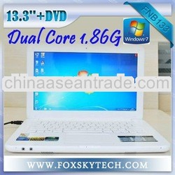 New Laptop computer windows 7 13.3inch 1GB/160GB with DVD-RW 1.86GHz Dual core Intel D2500 CPU noteb