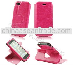New Style Mobile Phone Protective Leather Flip Case,smart cover case for iphone 5