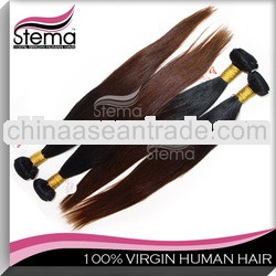 New arrival two color virgin brazilian hair extension ombre hair weaves