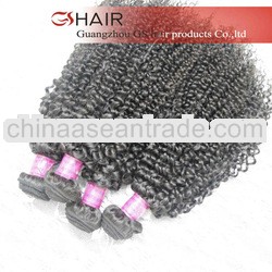 New arrivals GS HAIR full cuticle tangle free cheap curly human hair weaving