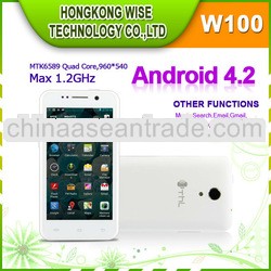 New arrived thl W100 quad core phone MTK6589 4.5 inch HD Screen Android 4.2