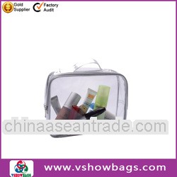 New design cute clear pvc bikini zipper bag different printing