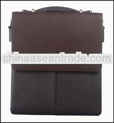 New design men's leather briefcase with handle