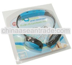 Newest Stereo sports mp3 headphones player with fm,sport mp3 new Product