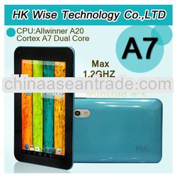 Newest cheap OEM tablet 7'' AllWinner A20 tablet A7 tablet pc Android 4.2 with HDMI