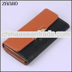 Newly Designed Luxury Famous Brand Top Grain Leather Wallet