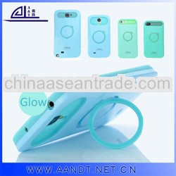 Nightglow PC Silicon Stand Mobile Case For Samsung Galaxy S4