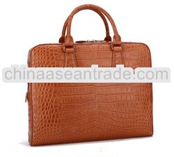 Nilo Crocodile Laptop Bag Genuine Leather Briefcase Fashion Handbag Men Crocodile Skin Bag