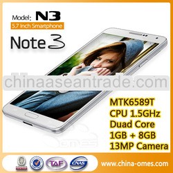 OMES 5.7inch HD IPS screen MTK 6589T long time battery mobile phone