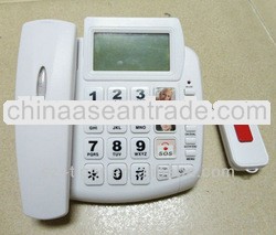 On sale!!! Big key sos wall mountable phones, double key store corded phone
