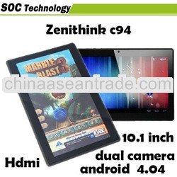 Original 10.1'' Quad Core Zenithink C94 Tablet PC Android 4.1 Freescale 1.2GHz 8GB camera bl