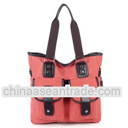 Plain pink Fashion canvas handbags uk