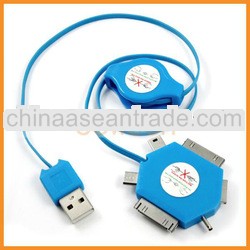 Portable 6 in 1 Universal USB Multi Charger Cable