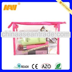 Professional bag factory produce clear pvc cosmetic bag(NV-CS075)