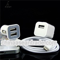 Promotion for 3 in 1 charger for ipod, 3 in 1 usb charger for iphone, 3 in 1 usb mobile charger