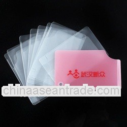 Promotional Fashion Logo customized PVC Card Holder