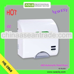 Rapid ABS Electric Automatic Sensor Digital Automatic Hand Dryer with Chromeplated Exit/shockproof ,