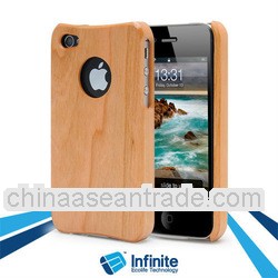 Real Natural Cherry Wood Case for iphone 4