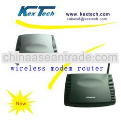 Siemens 54 Mbps wireless ADSL2+ router, 1 Lan port , model KX-MR54.