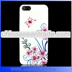 Smart design for iphone5 pc flower phone cover