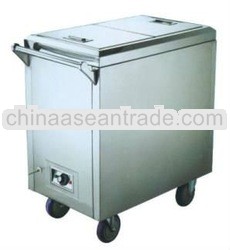 Stainless Steel Electric Towel Cart/dinner cart