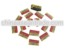 Stock best twin blade or double shave razor blade