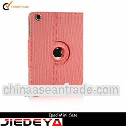 Swivel pu leather flip case for ipad mini leather case wholesale.
