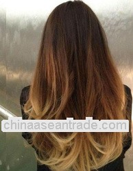 Top Quality Fashional 18" #2#33#27 Ombre Color, Peruvain glueless full stretch cap lace wigs