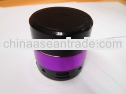 Top quality LED Mini Speaker with TF card/Mic and USB charger and fm for Mobile Phone