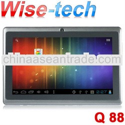 Top selling 7'' capacitive Android 4.0 Q88 Allwinner A13!