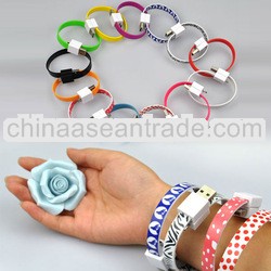 USB to Micro USB charger cable bracelet design Magnet data cable usb