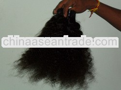 Unprocessed Raw ! Remy Virgin India Temple Human Hair Weaving