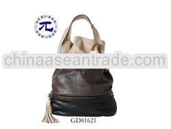 Vintage Miland Fashion Show Drawstring Shoulder Bag Tassel Chain Lock Bucket bag Shoulder Bag Bolsos