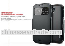 Wake Flip Cover leather case for Samsung galaxy s4 I9500