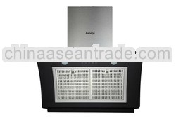 Wall-mounted arc glass close sucking chimney hood