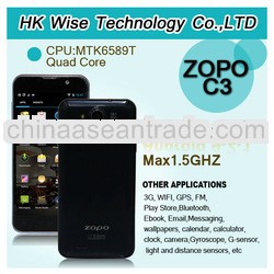 White color instock ZOPO C3 5 inch FHD MTK6589T android phone mobile quad core 1.5GHz 1GB/16GB andro