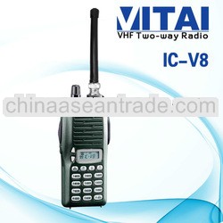 Wholesale IC-V8 Handheld 136-174Mhz 5.5w 100 Channels VHF Walkie Talkie