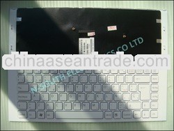 Wholesale price laptop keyboard for sony vaio vpc-ea spanish white with frame