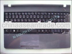 Wholesale price laptop touchpad palmrest keyboard for samsung rc530 black ru ba75-03201b