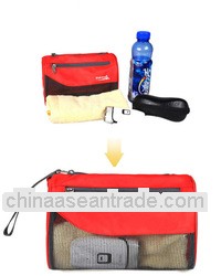 Wholesale promotional polyester & mesh travel toiletry bag China