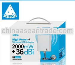 Wireless usb adapter 2000mW,3070,36dbi,150Mbps,5m usb cable